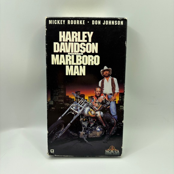 MGM Other - Harley Davidson and the Marlboro Man VHS Mickey Rourke Don Johnson 1991 MGM/UA